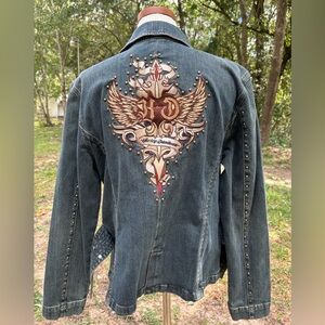 Harley Davidson Jean Jacket (Size XL) (Never Worn)